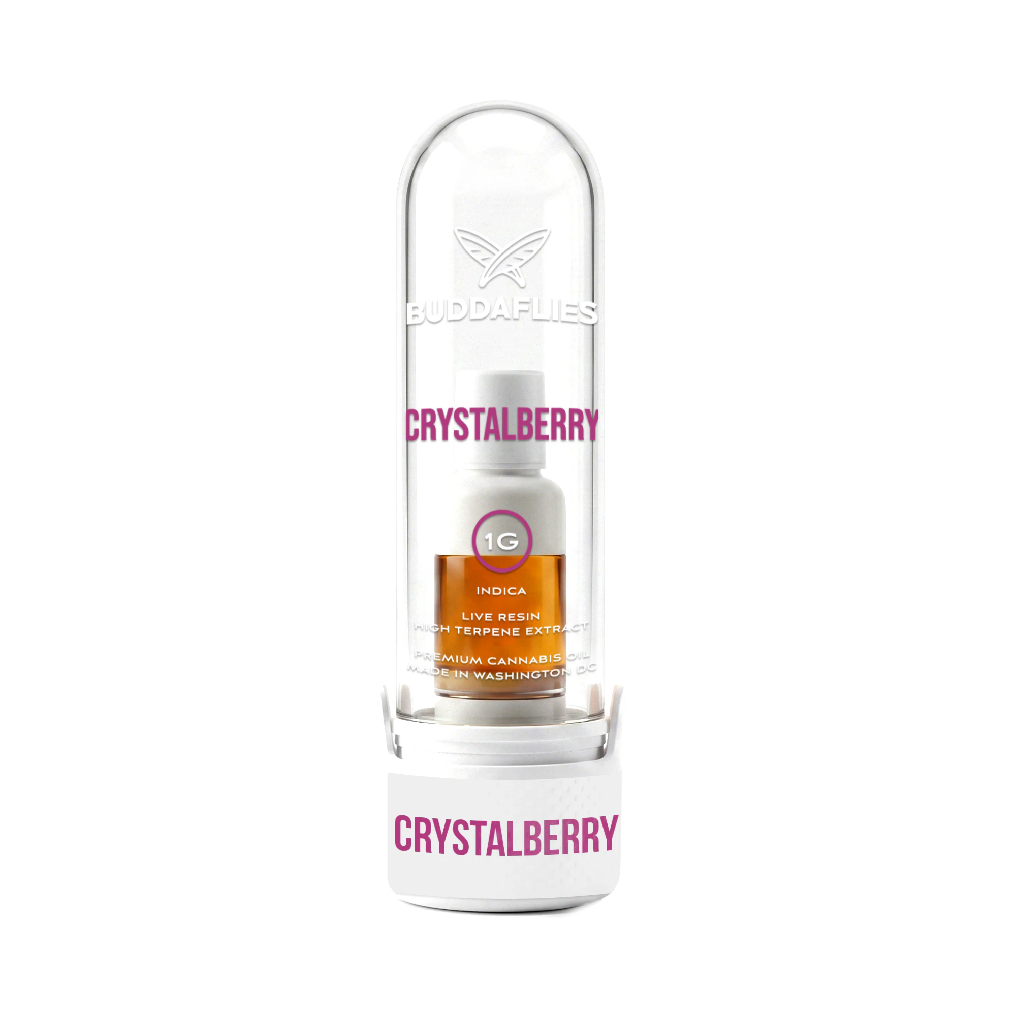 Buddaflies - Crystalberry | 1g Live Resin Cartridge Main Image