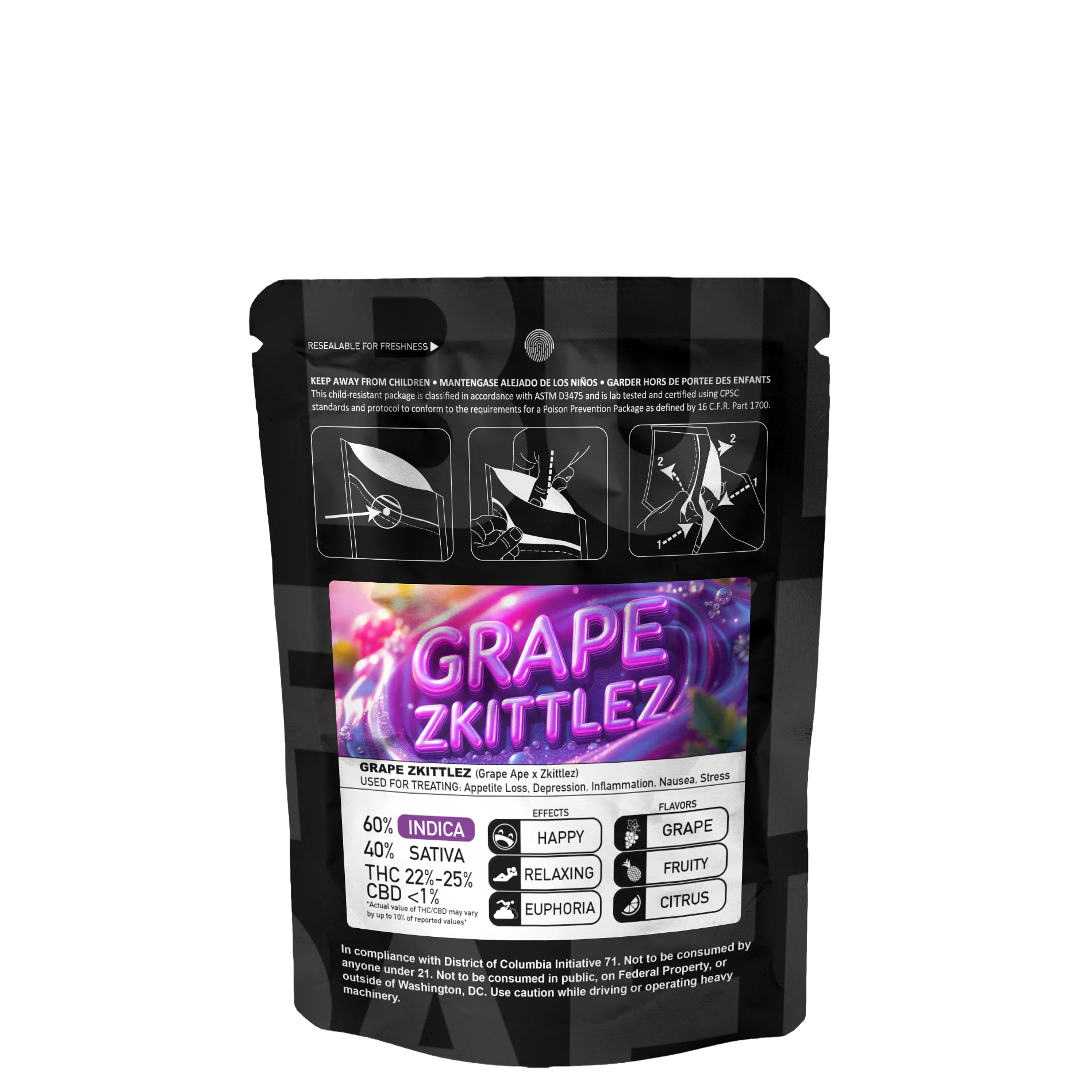 Buddaflies - Grape Zkittlez | 3.5g Indoor Minis Main Image