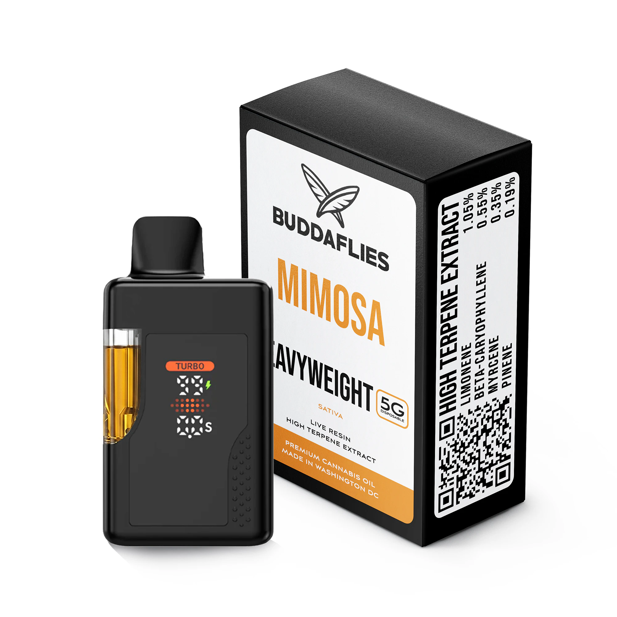 Buddaflies - Mimosa | 5g Heavyweight Disposable Main Image