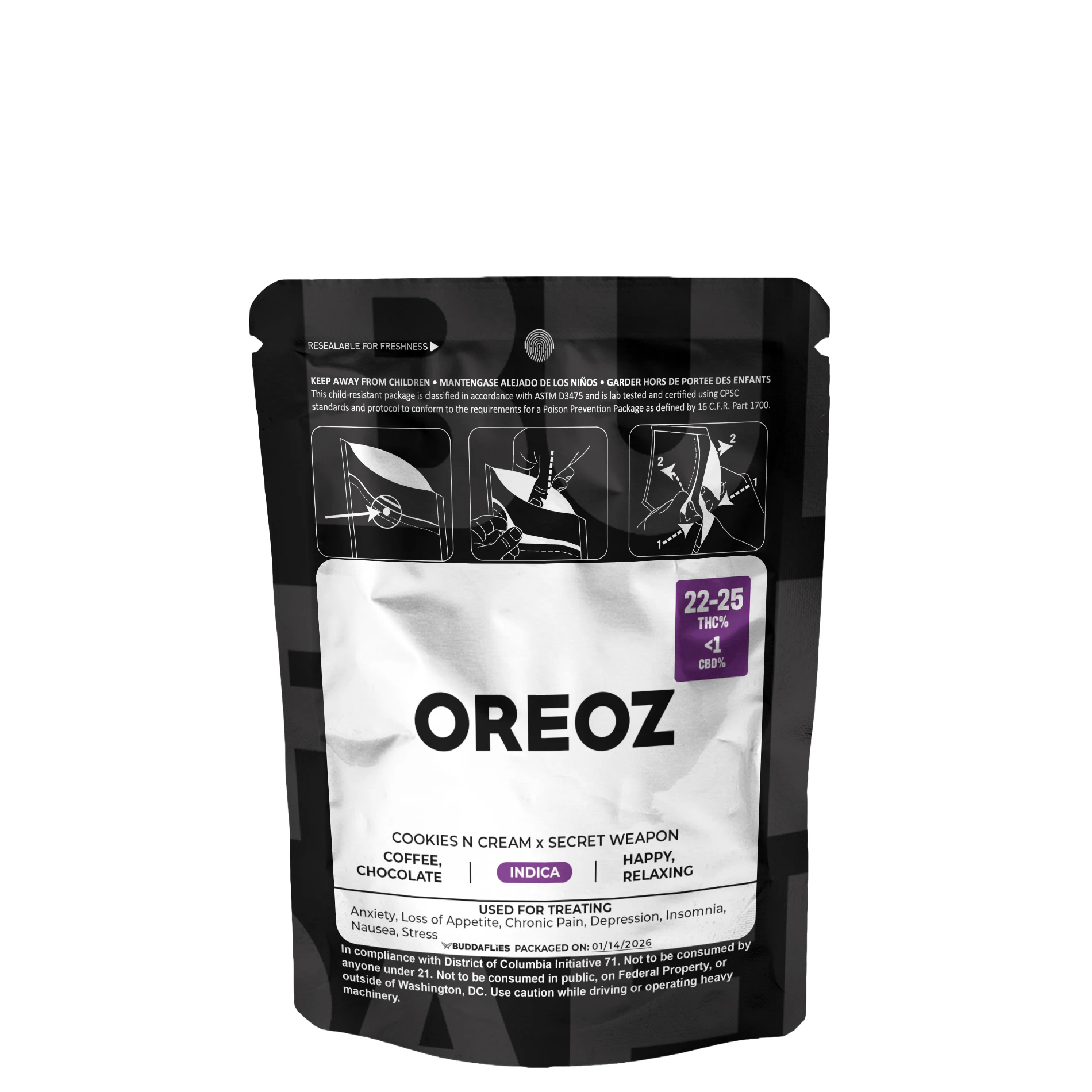 Buddaflies - Oreoz | 3.5g Flower Main Image