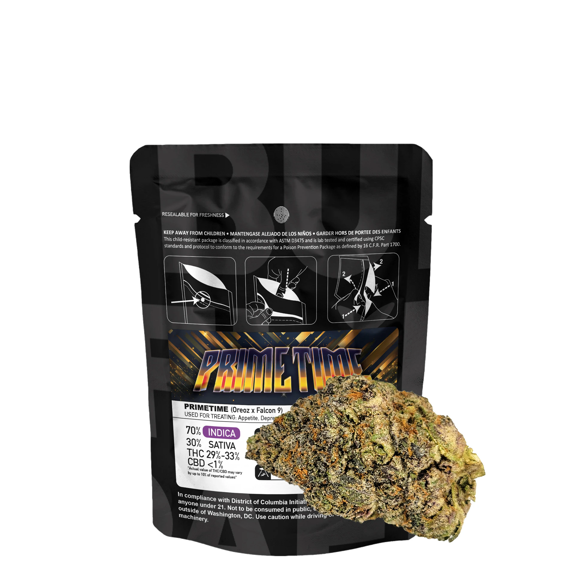 Buddaflies - Primetime | 3.5g Flower Main Image