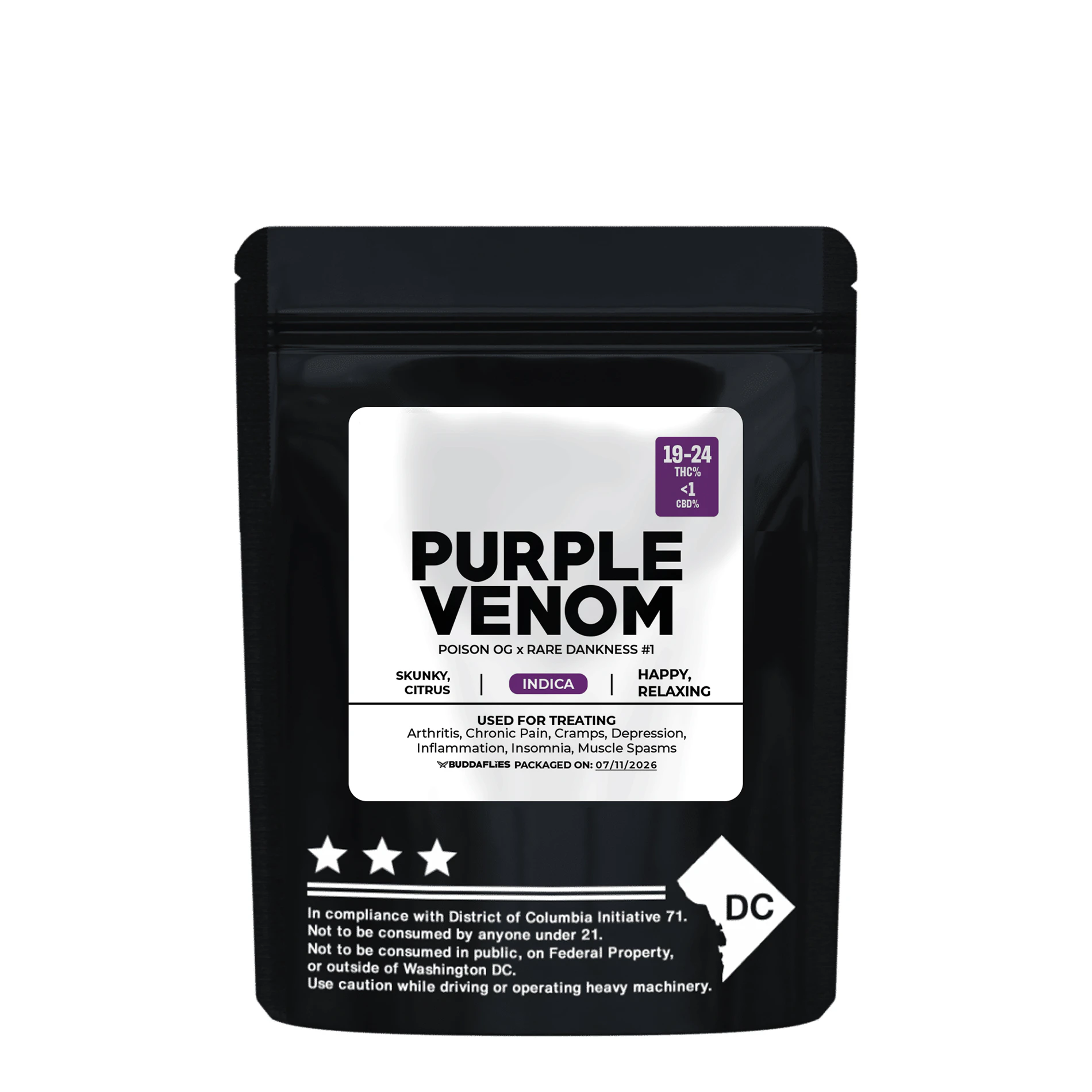 Buddaflies - Purple Venom | 3.5g House Flower Main Image