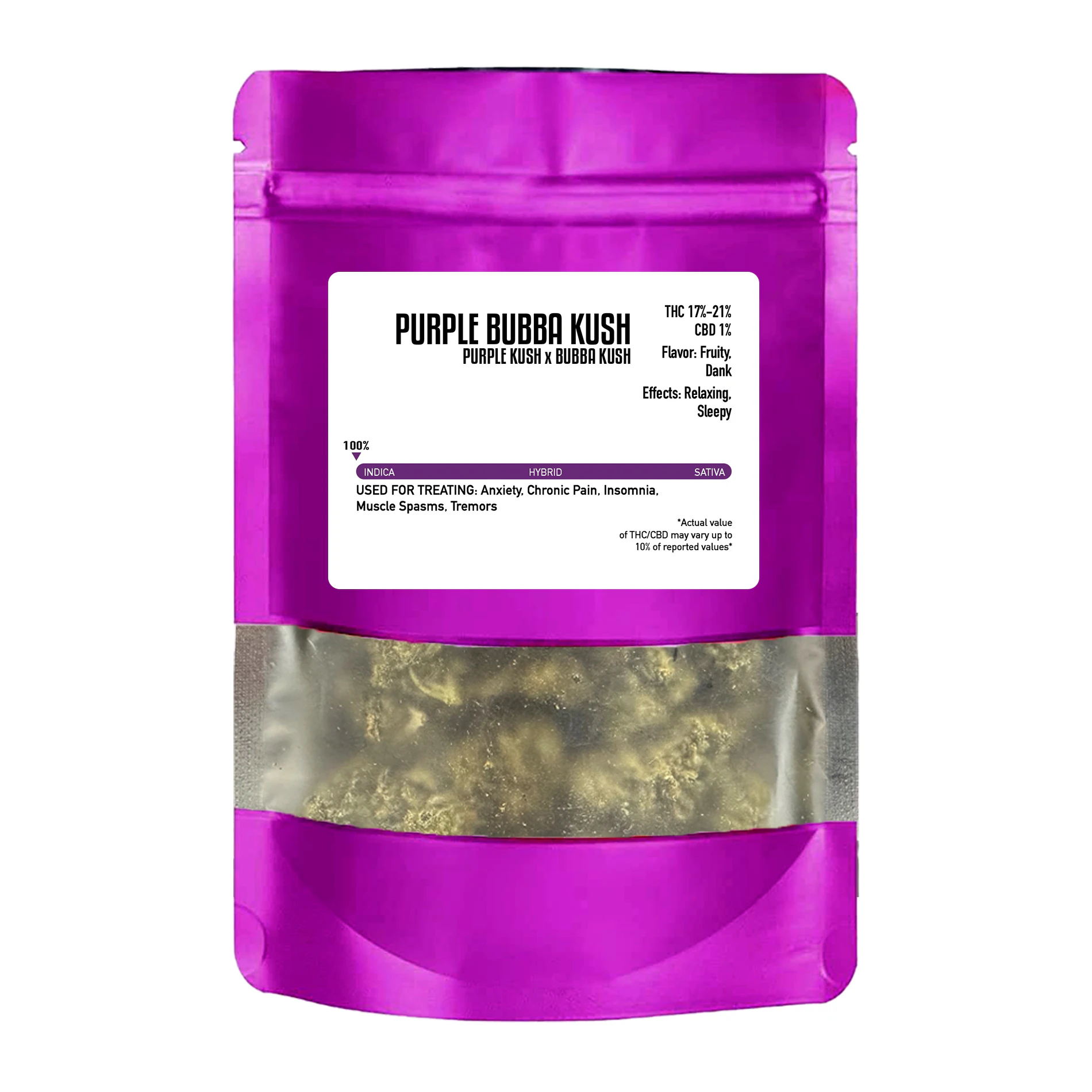 Buddaflies - Purple Bubba Kush | 1oz Flower Main Image