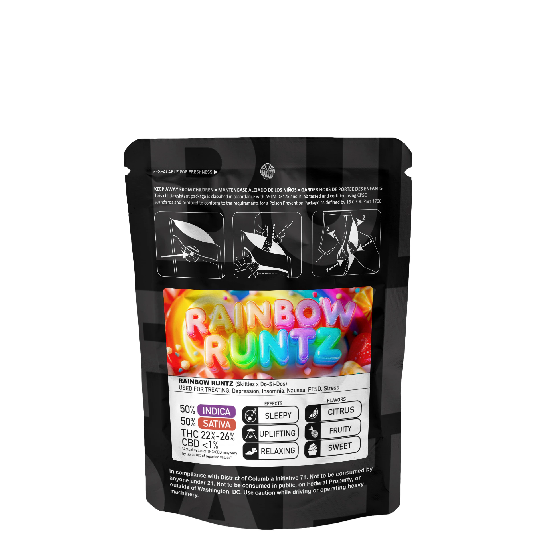 Buddaflies - Rainbow Runtz | 3.5g Indoor Minis Main Image