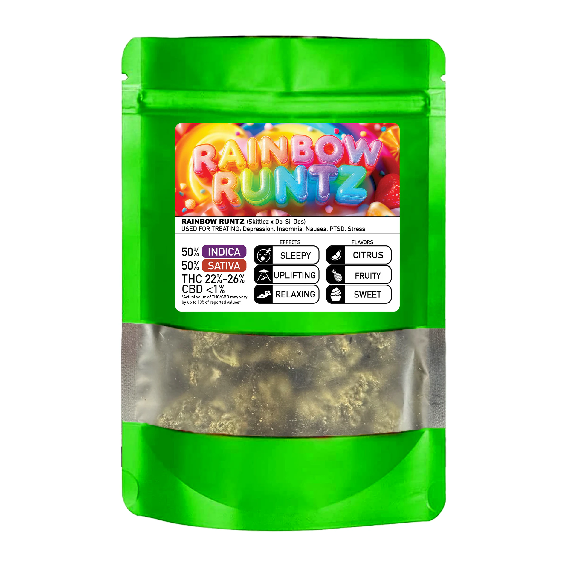 Buddaflies - Rainbow Runtz | 1oz Indoor Minis Main Image