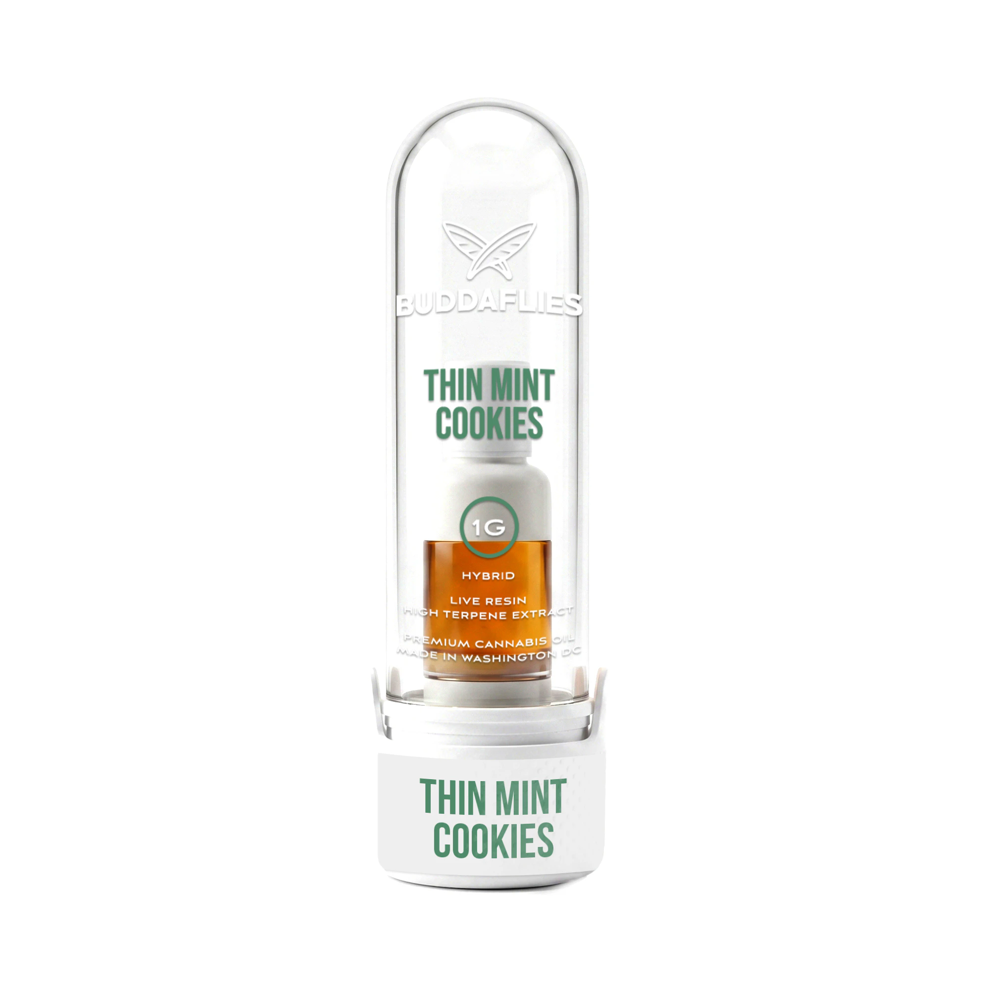 Buddaflies - Thin Mint Cookies | 1g Live Resin Cartridge Main Image