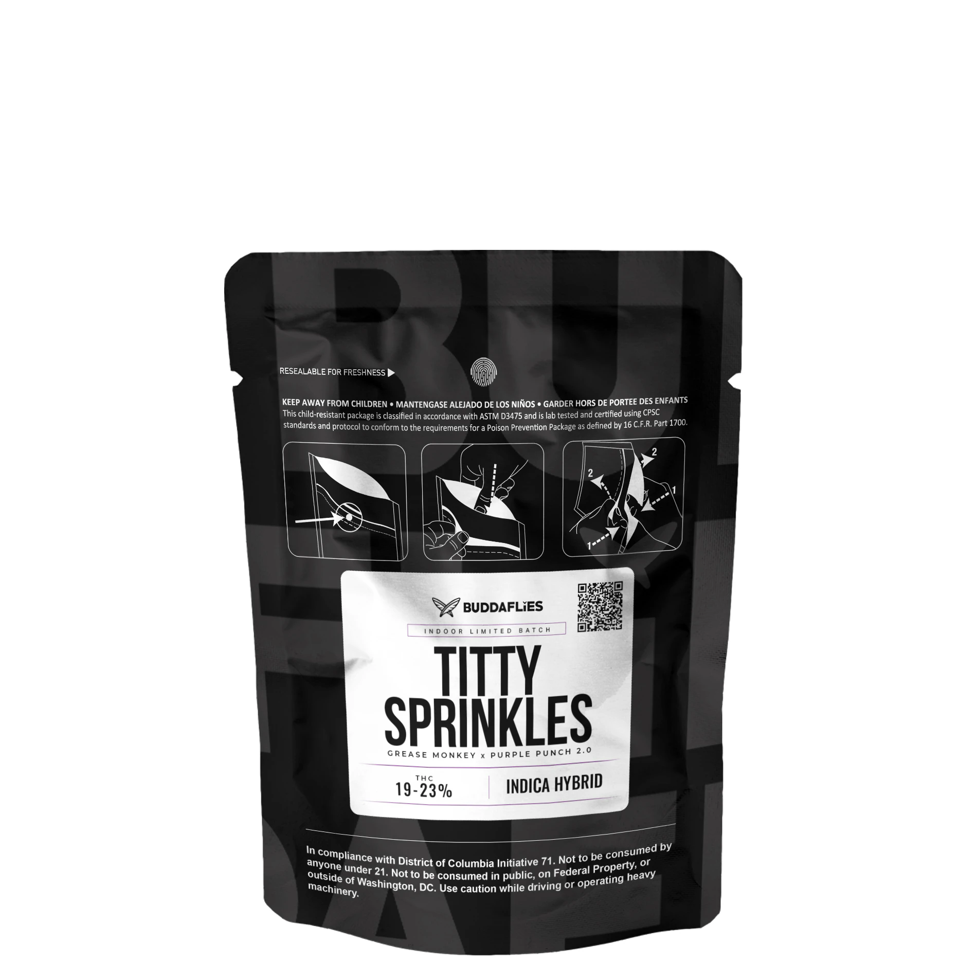 Buddaflies - Titty Sprinkles | 3.5g Indoor Limited Batch Main Image