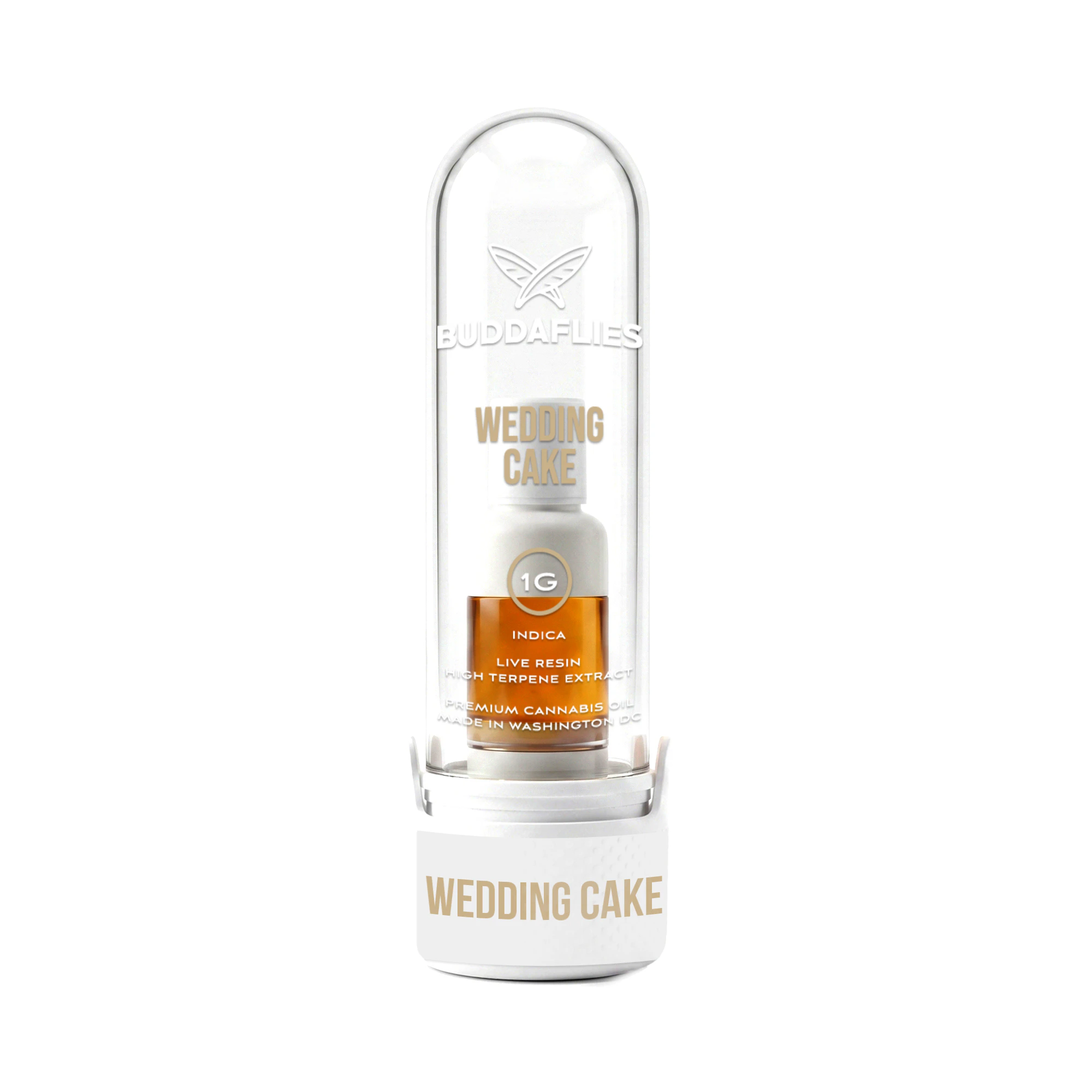 Buddaflies - Wedding Cake | 1g Live Resin Cartridge Main Image