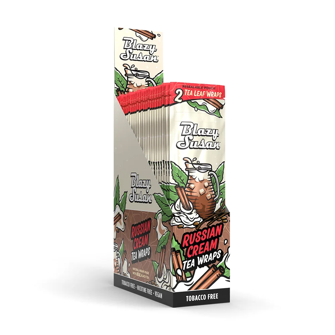 Blazy Susan | Tea Leaf Wraps | Russian Cream | 2pk