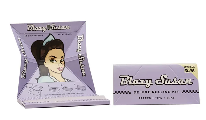 Blazy Susan - Purple Deluxe Rolling Kit | King Size Slim Main Image