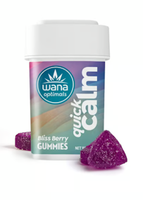 WANA - Blissberry Quick Calm Fast Acting 10:10:1 CBD:CBG:THC 10pk Gummies - 10mg