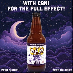 BUZZY - Buzzy | Blissful Berry Seltzer | 10mg | 5mg CBN | Beverage