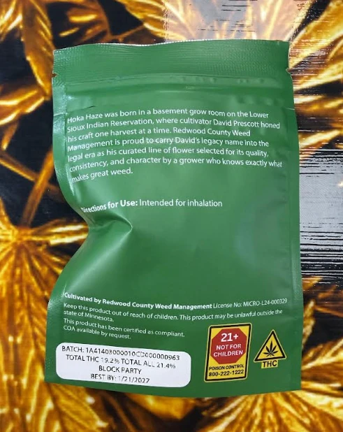 REDWOOD COUNTY WEED MANAGEMENT - RCWM | Block Party | Pre-Packed 3.5g  Main Image