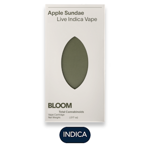 BLOOM - Bloom - Live Resin - Apple Sundae - Vape Cart - 1.0g