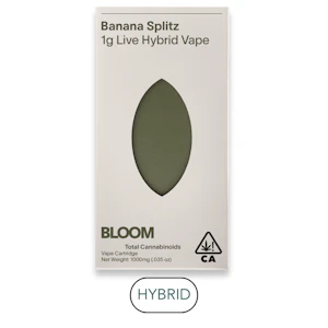 BLOOM - Bloom - Live Resin - Banana Splitz - Vape Cart - 1.0g