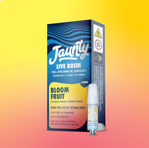 JAUNTY - Jaunty- Bloom Fruit- Solventless - Live Rosin- Hybrid - Cart - .5G