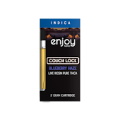 Enjoy - Live Rosin Pure THCA 2g Vape Cartridge for Couch Lock - Blueberry Haze (Indica)