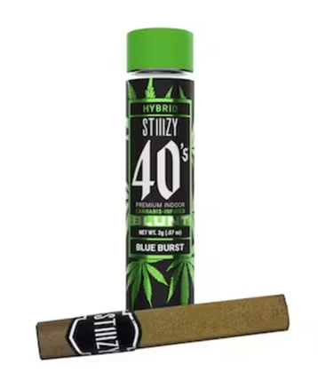 STIIIZY - STIIIZY-Blue Burst-40's-Blunt-Infused Pre Roll-Hybrid-Kief-40%+-2g Main Image