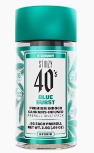 STIIIZY - Stiiizy 40's .5g Blue Burst Infused Pre-Roll 5pk PD
