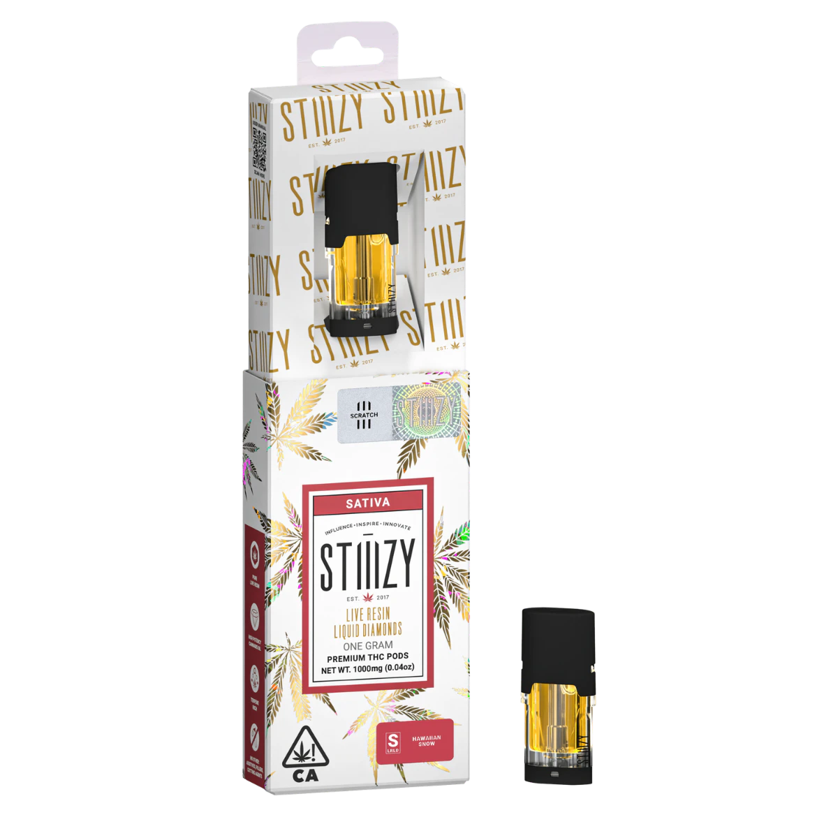 STIIIZY - Hawaiian Snow (S) | 1g Live Resin Liquid Diamond Pod | Stiiizy Main Image