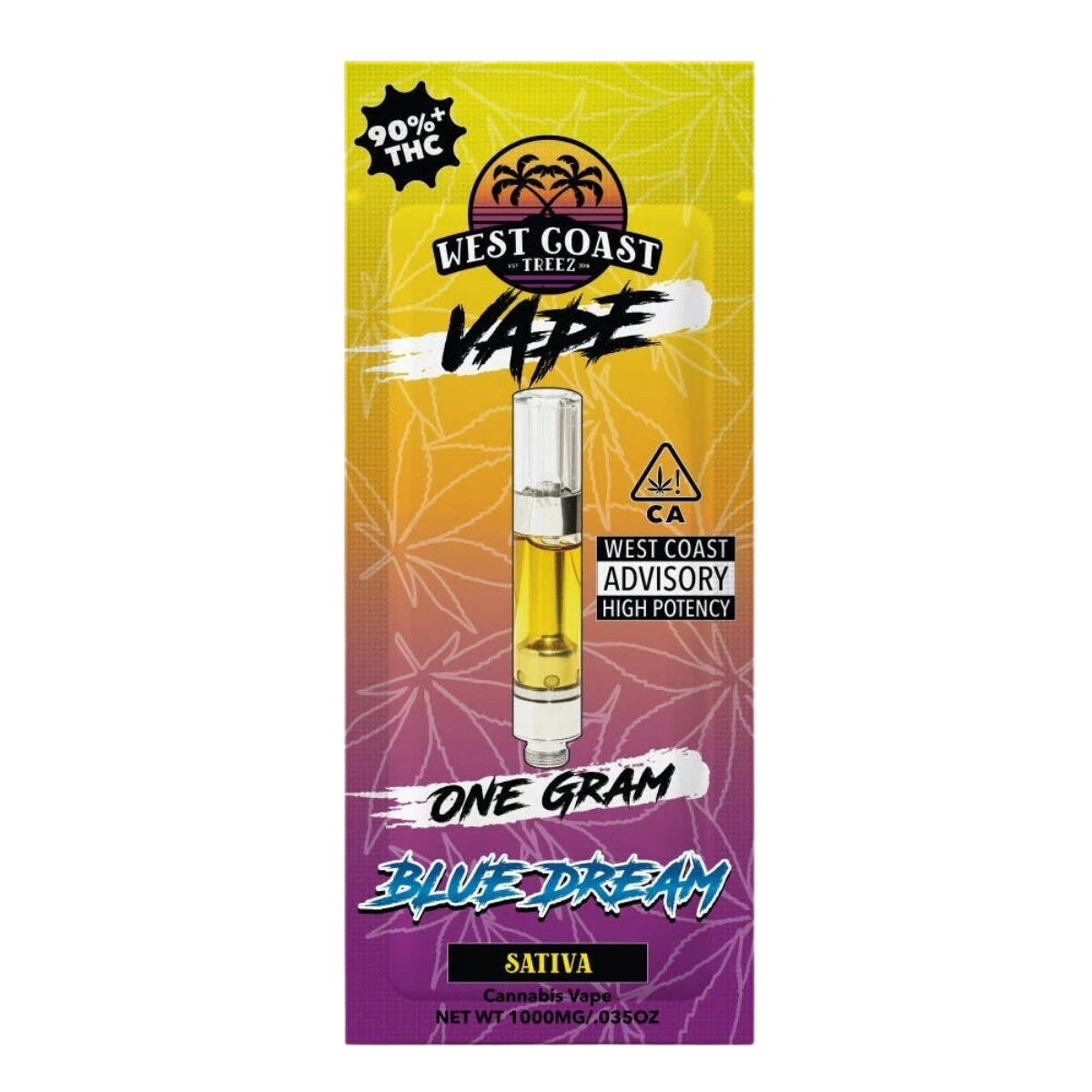 West Coast Treez - Blue Dream (S) | 1g Cart Vape | West Coast Treez Main Image