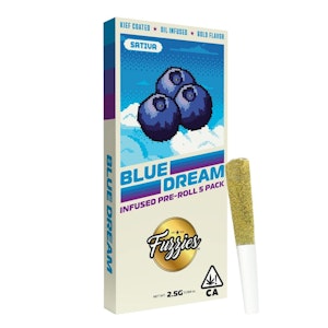 FUZZIES - Fuzzies Originals Blue Dream Infused 5-Pack Pre-Rolls 2.5g