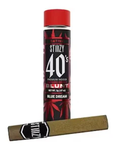 STIIIZY - STIIIZY-Blue Dream-40's-Blunt-Infused Pre Roll-Sativa-Kief-40%+-2g