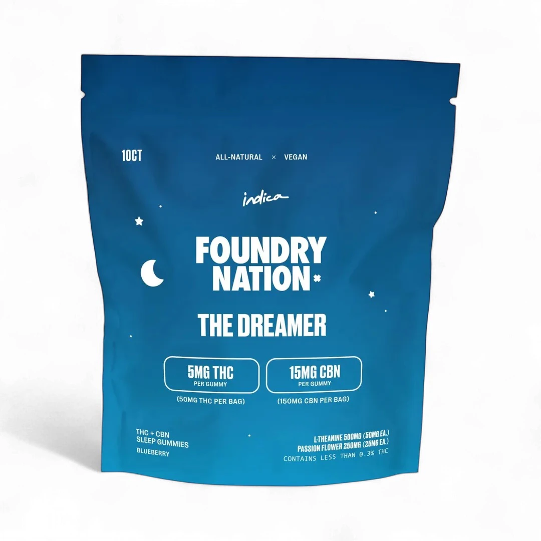 FOUNDRY NATION - The Dreamer THC + CBN Gummies (Indica) 10ct Main Image