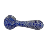 Blue Glass Hand Pipe