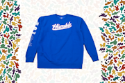 (XS) Blue "Humble" Pull Over Sweater
