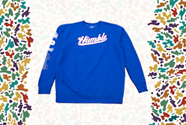 (XL) Blue "Humble" Pull Over Sweater