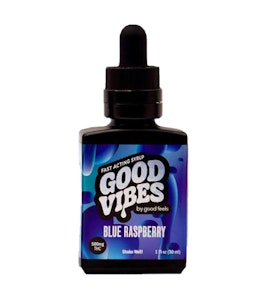 Good Vibes - Blue Raspberry Syrup - 500mg - GDF