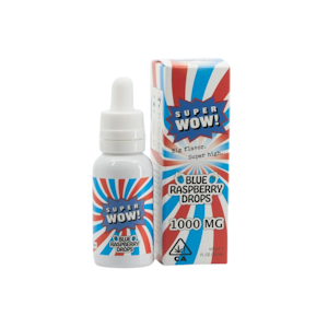 SUPER WOW - Blue Raspberry | (30ml) THC Drops | Super Wow