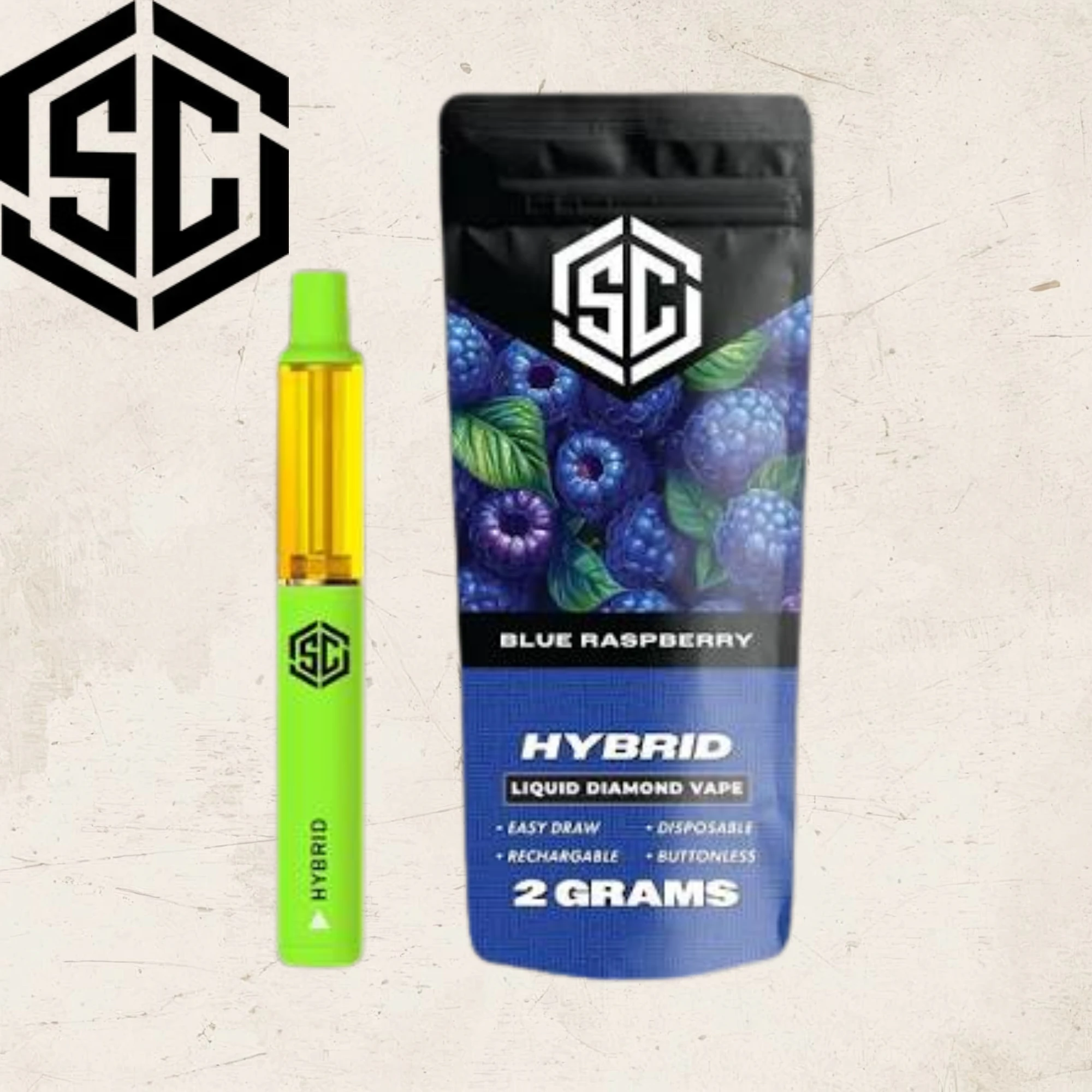 Society C - Blue Raspberry | Liquid Diamonds Disposable | 2g Main Image