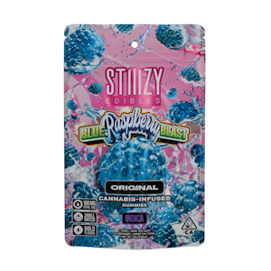 STIIIZY - Blue Raspberry Blast (I) | 10mg 10pk Fast Acting Nano Enhanced Gummies | Stiiizy