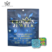 Blue Raspberry 200mg Live Resin Gummies W/ Nerds (8x25mg)