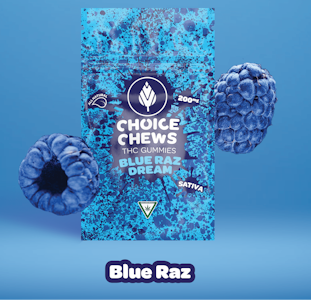 Choice Chews - Choice Chews - Blue Raz Dream Gummies (Sativa) - 200mg