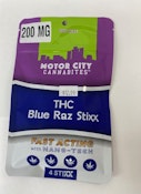 Motor City Cannabites | Blue Raz Stixx | 200 mg
