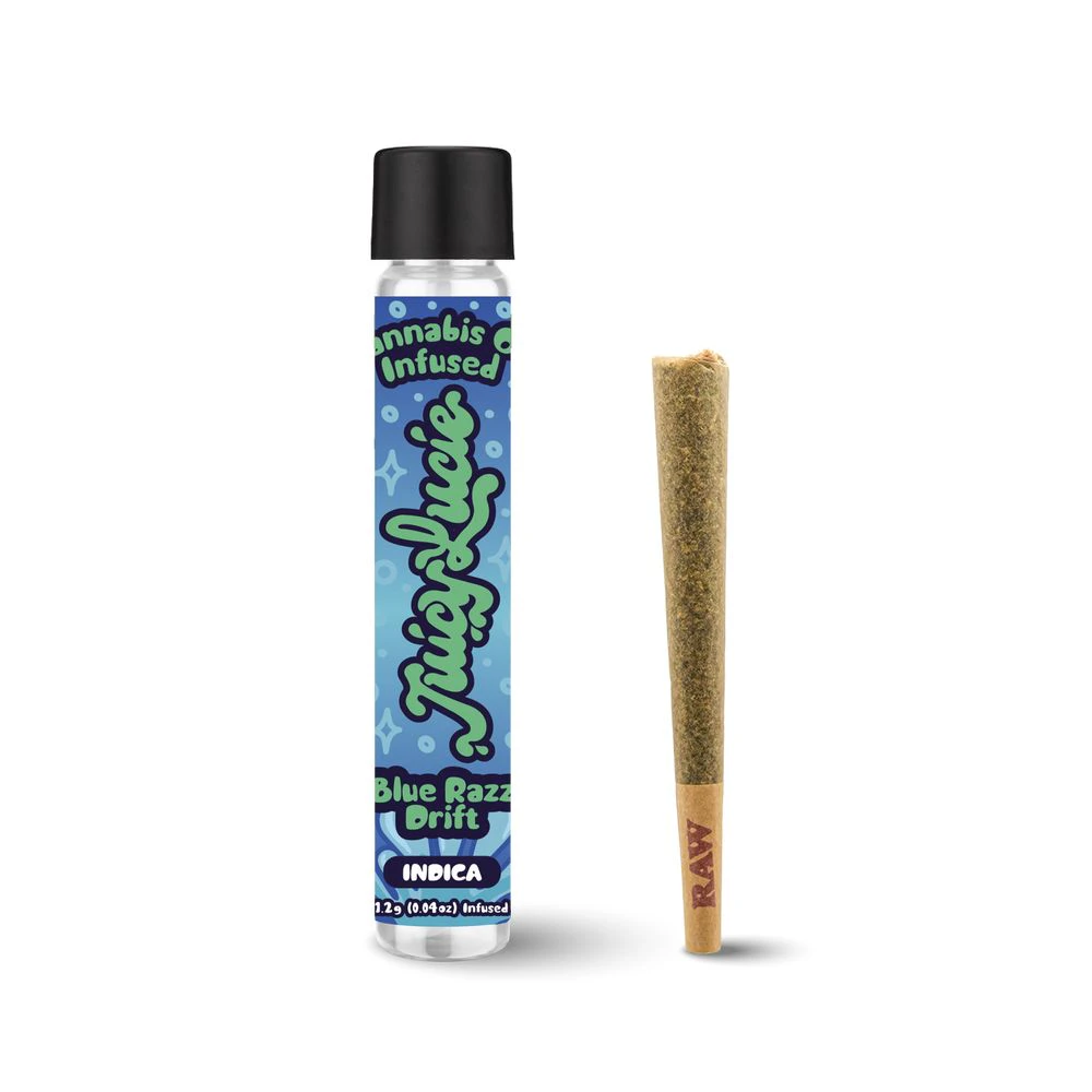 Juicy Lucie - Blue Razz Drift 1.2g Infused Preroll - JUICY LUCIE Main Image