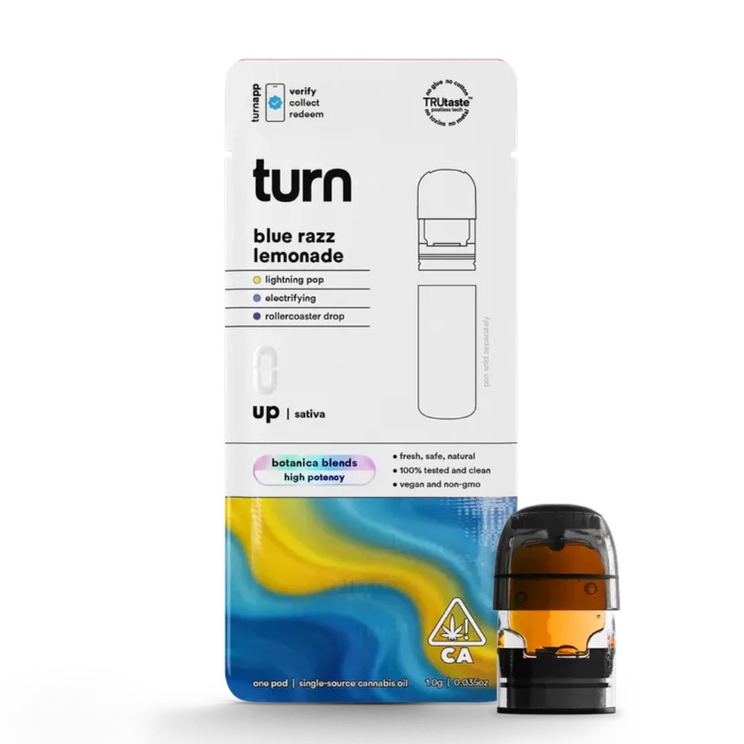 turn - Blue Razz Lemonade (S) | 1g Botanical Blends POD | Turn Main Image