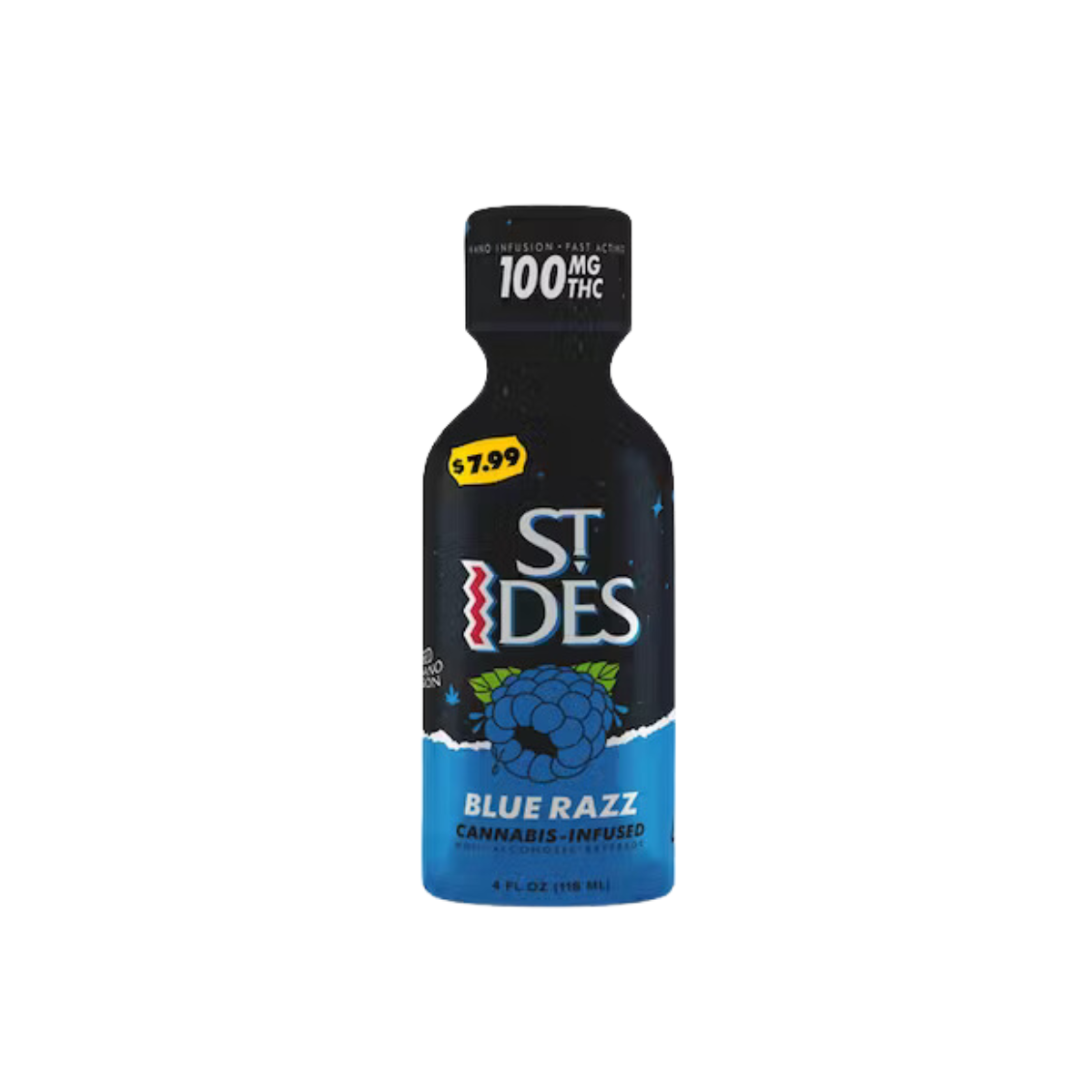 Blue Razz | Shot 4oz (Single) 100mg | St Ides