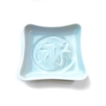 HWCC - Light Blue Square Ceramic Ashtray - Non-cannabis