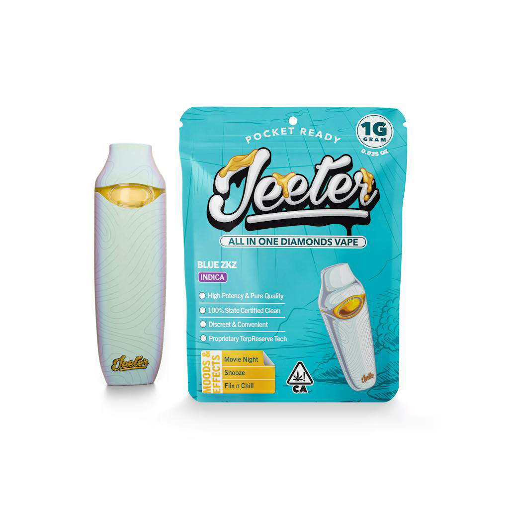 Jeeter Concentrates Blue ZKZ Liquid Diamond All-In-One Vape 1.0g