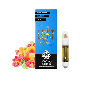 LEFT COAST - Left Coast OG- Premium THC Cartridge 1G Blue Dream