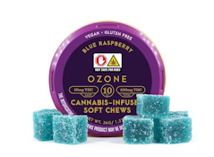 [MED] Ozone | Blue Raspberry | 100mg/10pk Soft Chews