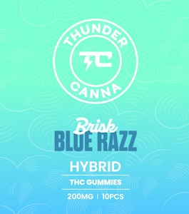 Thunder Canna - Blue Razz Gummies 200MG