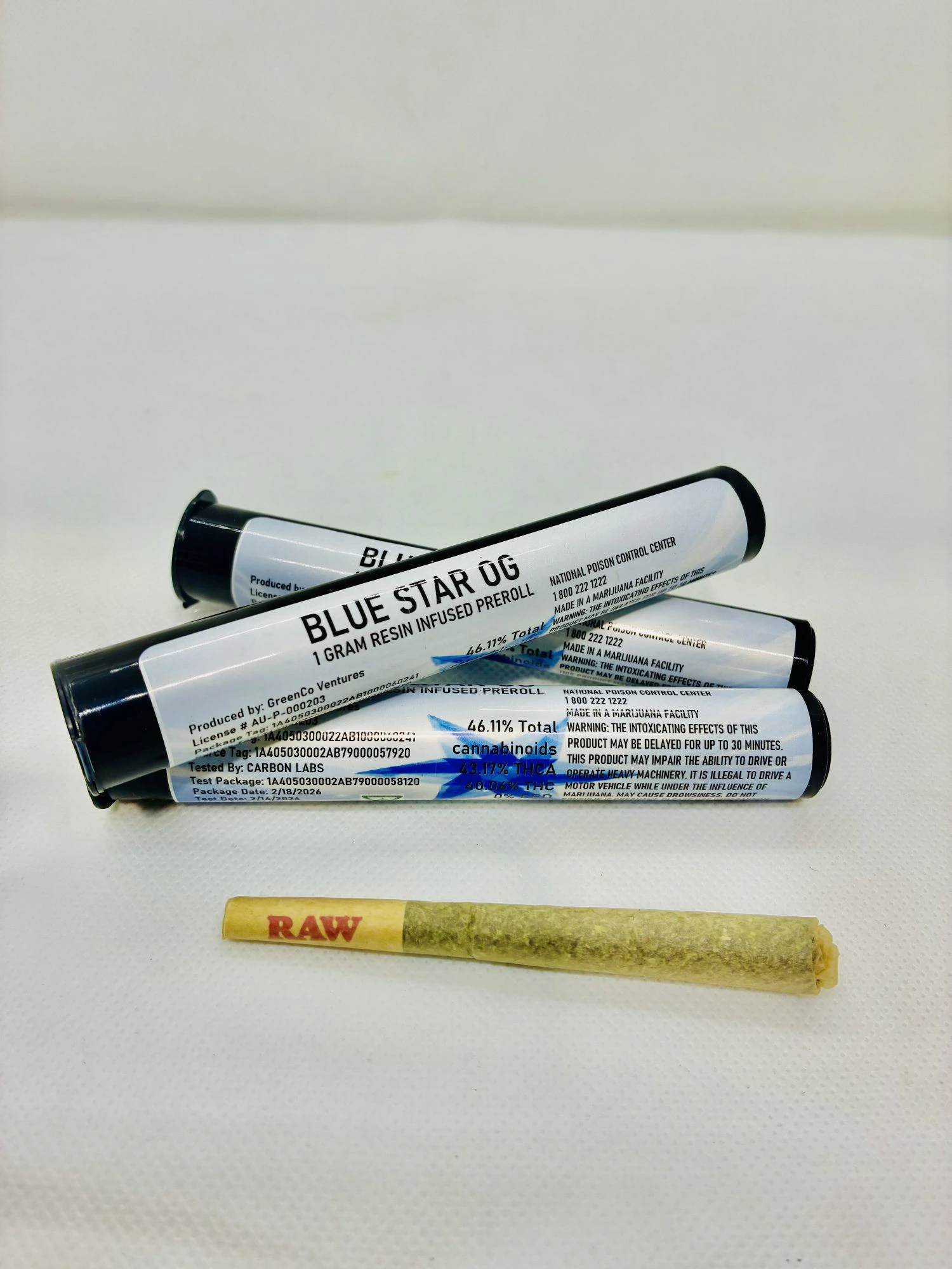 GREENCO - Blue Star OG - Resin Infused PR - 1g Main Image