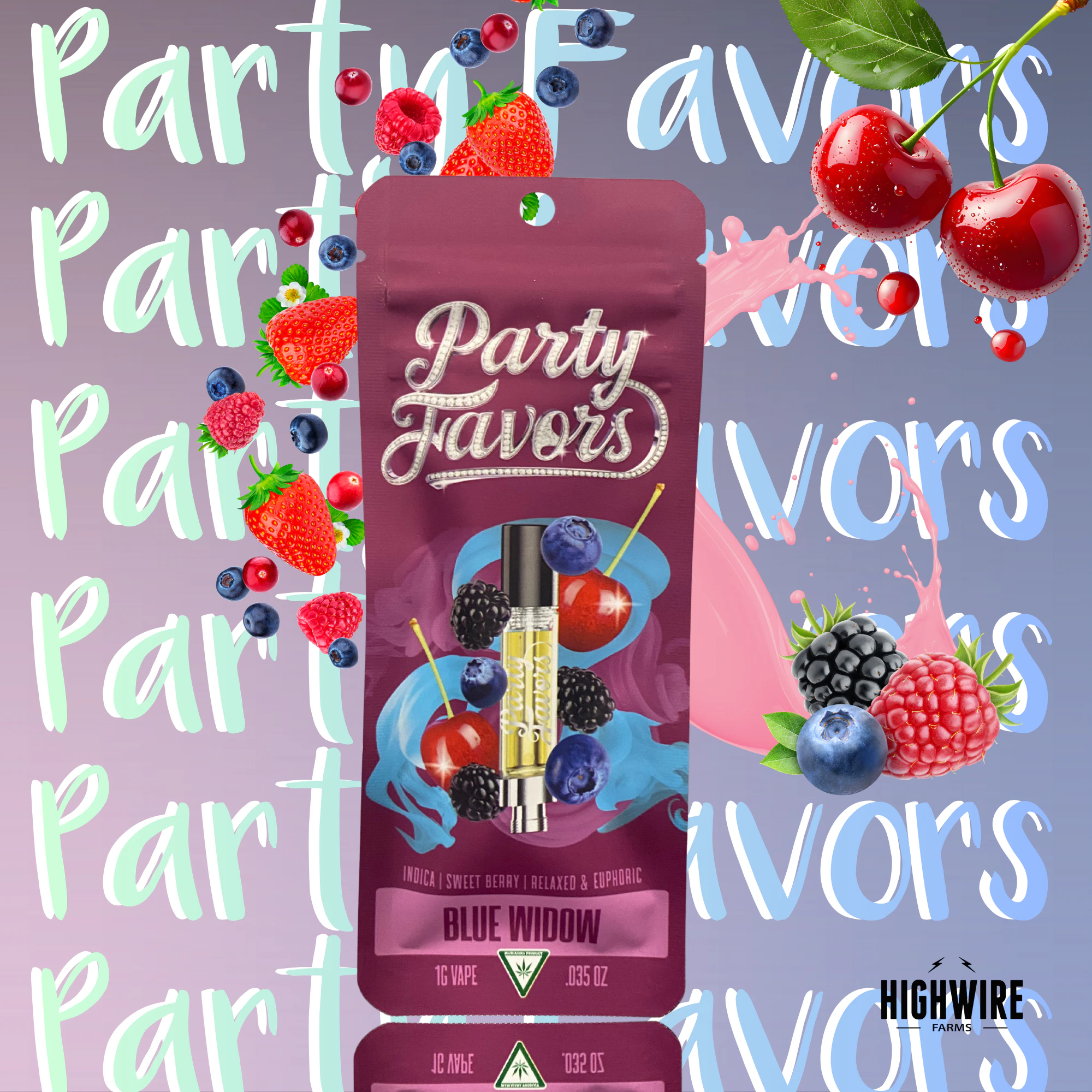 Party Favors - Party Favors Cart Blue Widow 1g Main Image