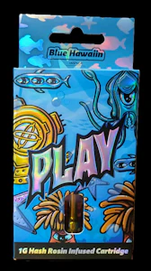 Play - Blue Hawaiin - 1g Hash Infused Distillate Cart