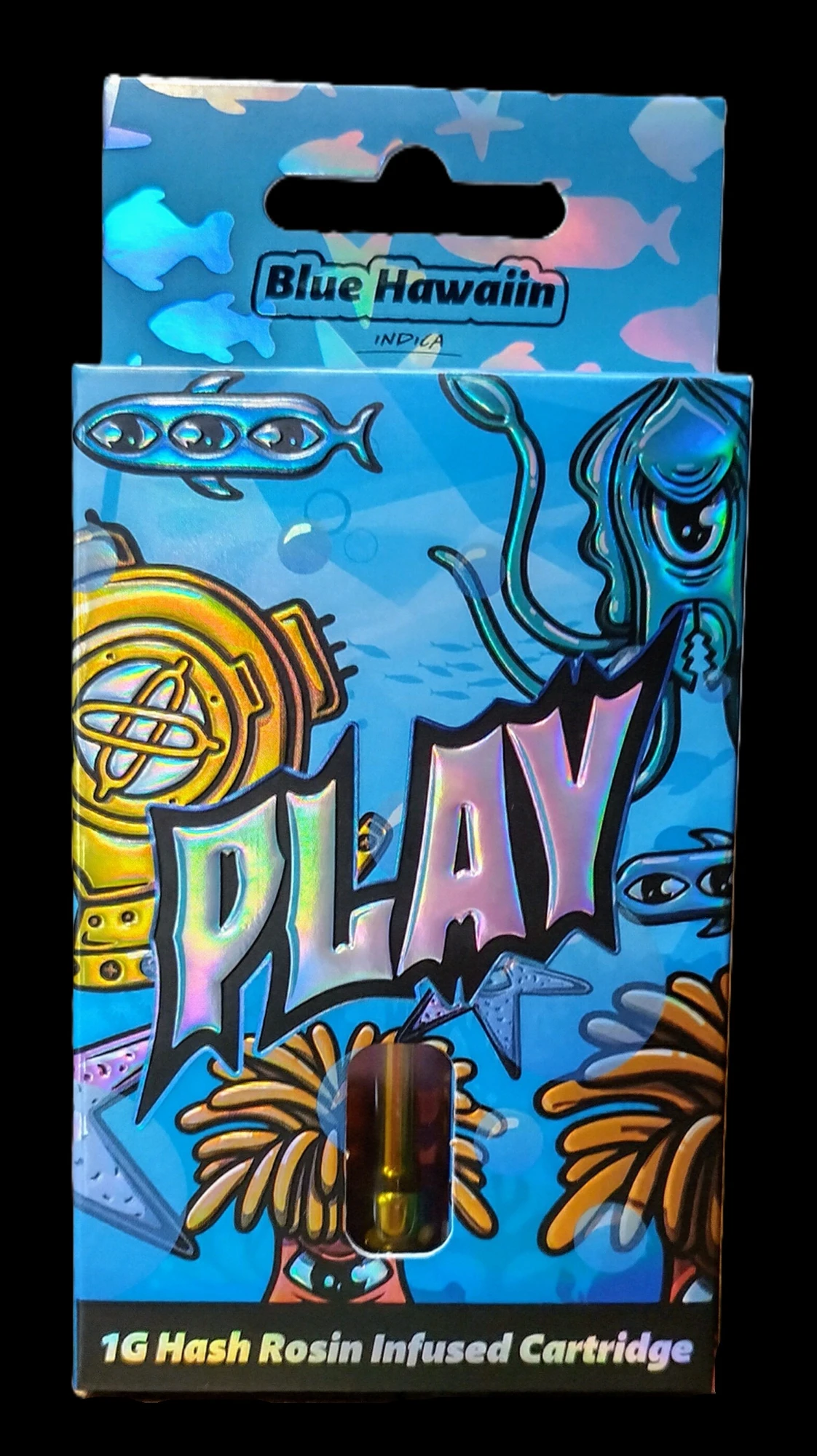 Play - Blue Hawaiin - 1g Hash Infused Distillate Cart Main Image